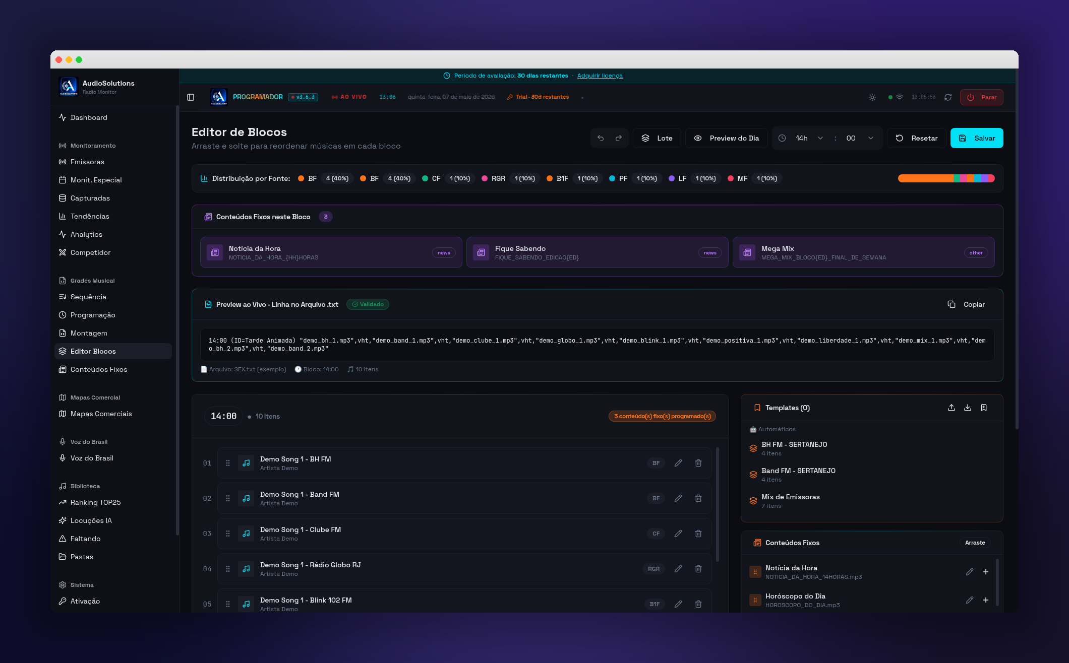Editor de Blocos